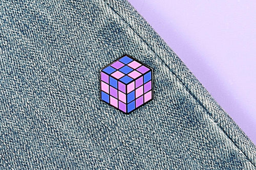 Bisexual Flag - Rubik's Cube Pin