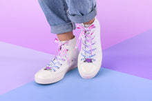 Load image into Gallery viewer, Bisexual Pride Flag White Shoelaces-Pride Shoelaces-LLSL_SLWH_BISX_45IN
