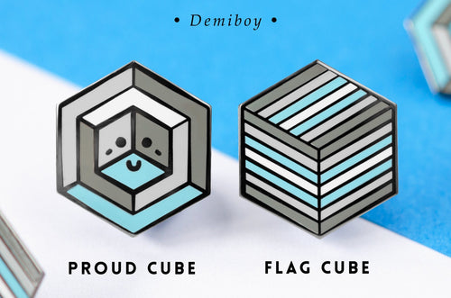 Demiboy Flag - 1st Edition Pins [Set]