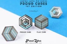 Load image into Gallery viewer, Demiboy Flag - Identity Cube Pin-Pride Pin-DEMB_ED1
