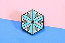 Load image into Gallery viewer, Demiboy Flag - Identity Cube Pin-Pride Pin-PCIC_DEMB
