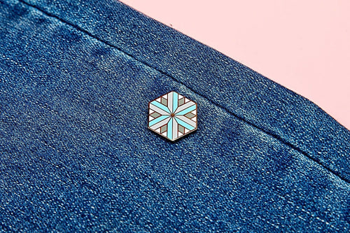 Demiboy Flag - Identity Cube Pin