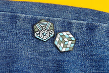 Load image into Gallery viewer, Demiboy Flag - Rubik&#39;s Cube Pin-Pride Pin-DEMB_ED4

