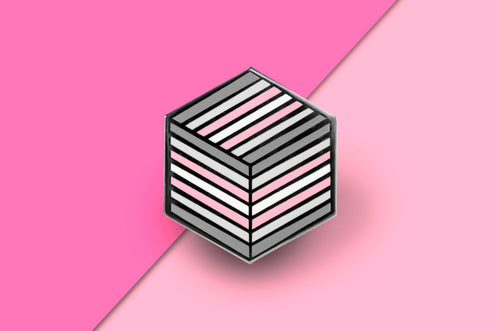 Demigirl Flag - Flag Cube Pin