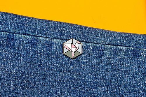Demigirl Flag - Freedom Cube Pin