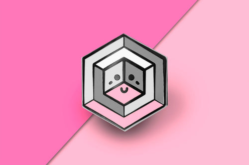 Demigirl Flag - Proud Cube Pin