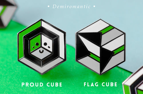 Demiromantic Flag - 1st Edition Pins [Set]
