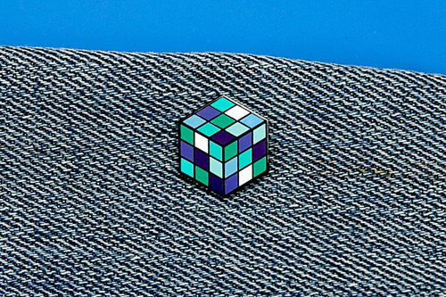 Gay MLM Flag - Rubik's Cube Pin