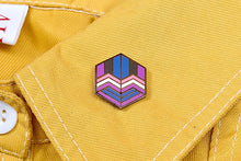 Load image into Gallery viewer, Genderfluid Flag - Love Cube Pin-Pride Pin-PCHC_GENF
