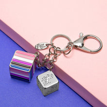 Load image into Gallery viewer, Genderfluid Pride Flag Proud Cube Bag Charm-Pride Bag Charm-BAGC_GENF
