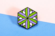 Load image into Gallery viewer, Genderqueer Flag - Identity Cube Pin-Pride Pin-PCIC_GENQ
