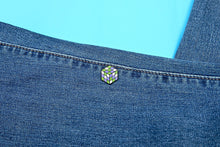 Load image into Gallery viewer, Genderqueer Flag - Rubik&#39;s Cube Pin-Pride Pin-PCTC_GENQ
