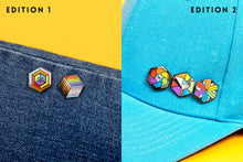 Load image into Gallery viewer, Inclusive Flag - 2nd Edition Pins [Set]-Pride Pin-INCL_ED1+2
