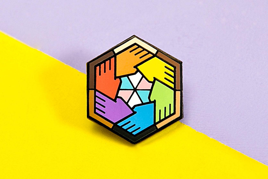 Inclusive Flag - Community Cube Pin-Pride Pin-PCCC_INCL