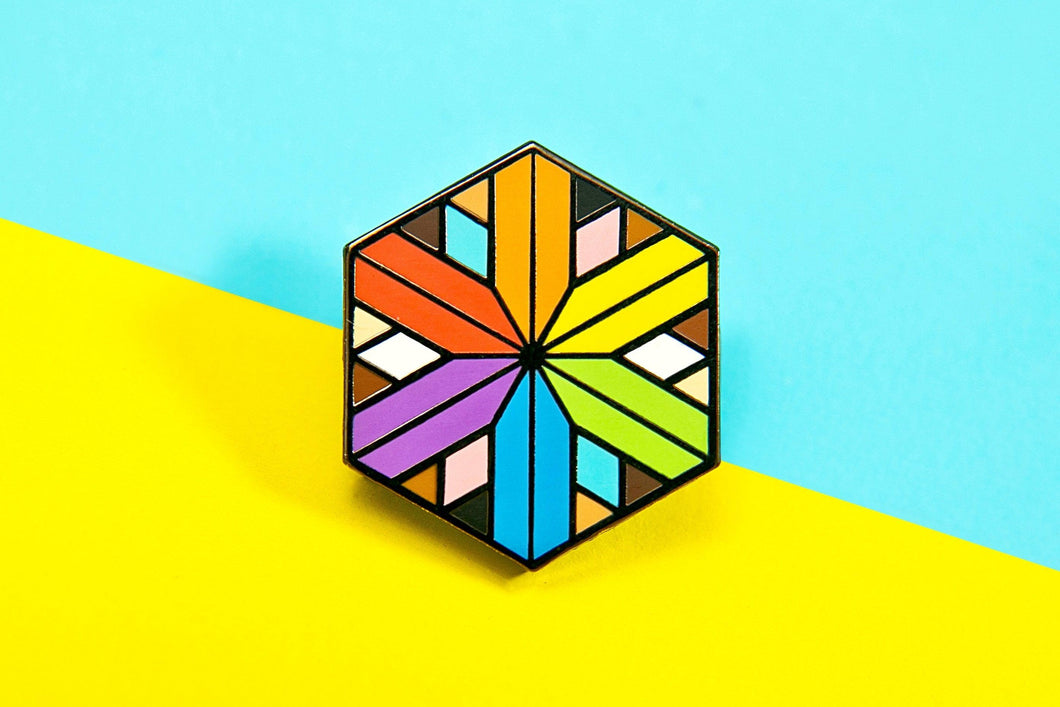 Inclusive Flag - Identity Cube Pin-Pride Pin-PCIC_INCL