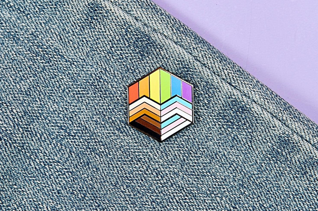 Inclusive Flag - Love Cube Pin-Pride Pin-PCHC_INCL