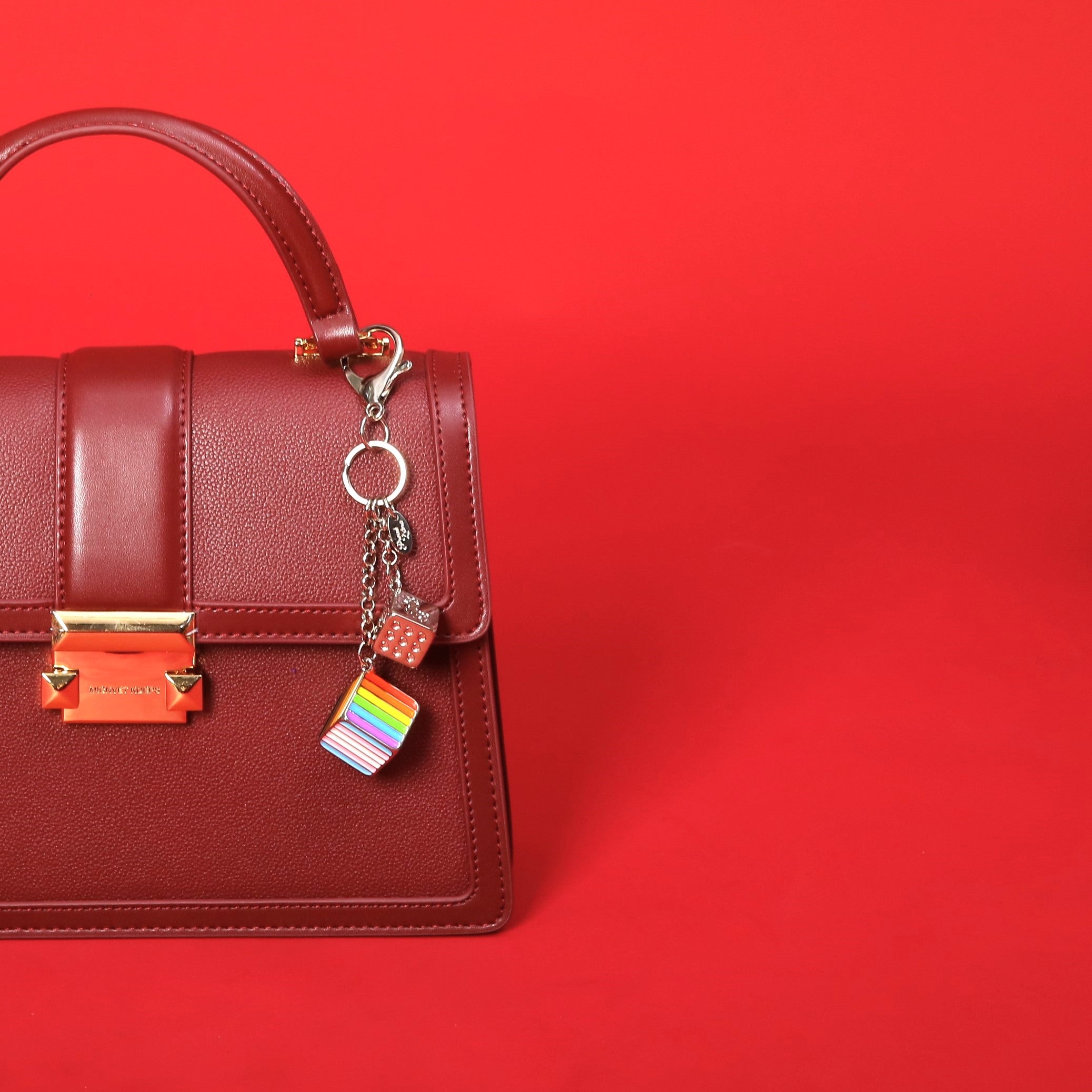Inclusive Pride Flag Proud Cube Bag Charm | Proud Zebra