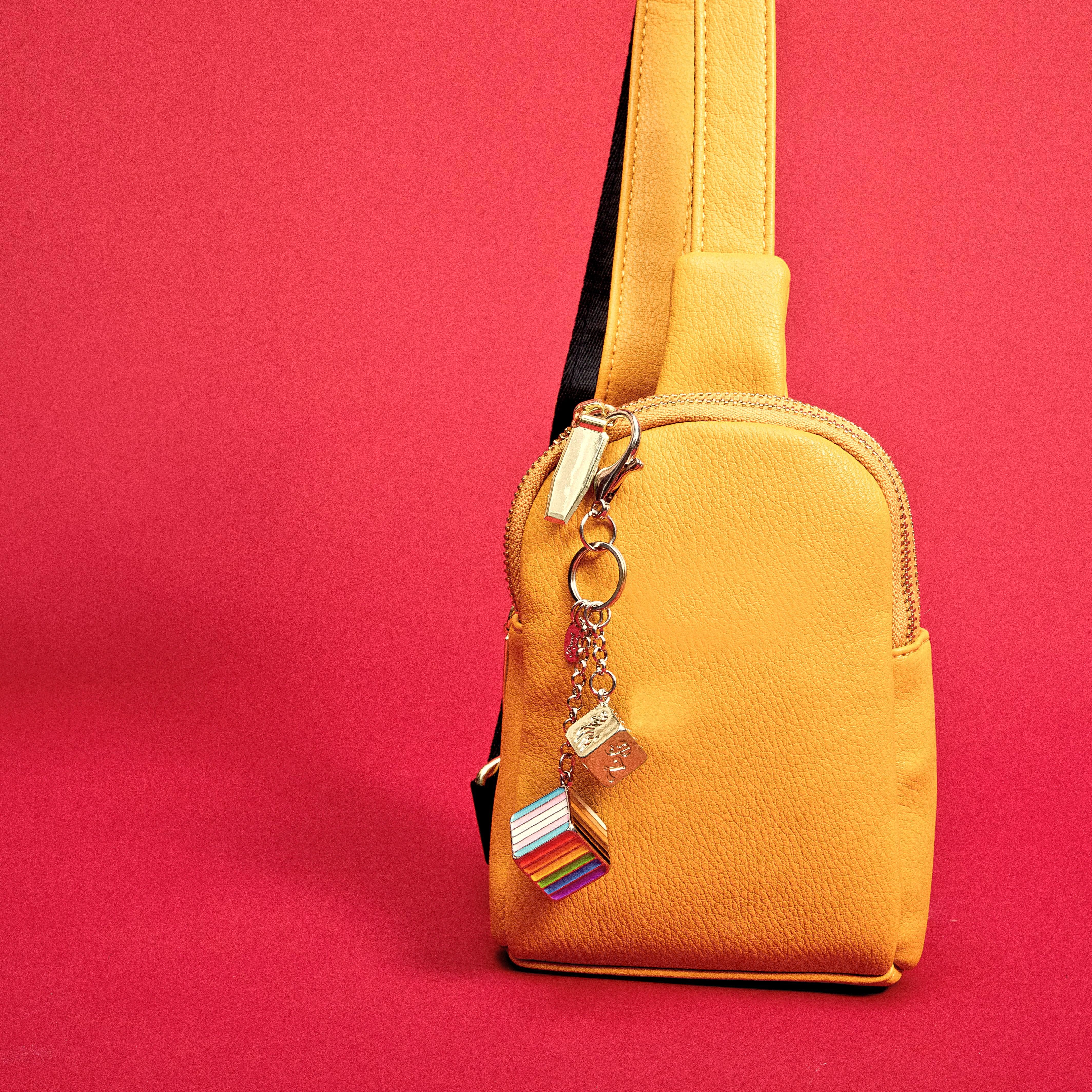 Inclusive Pride Flag Proud Cube Bag Charm | Proud Zebra