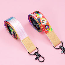 Load image into Gallery viewer, Inclusive Pride Lanyards with reversible design by Proud Zebra in position 4
