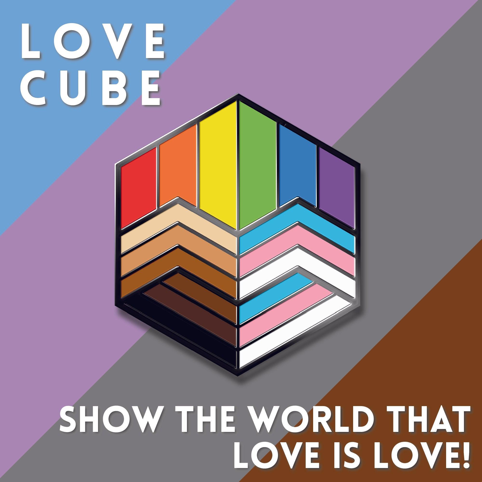 Inclusive Rainbow Flag - Proud Cubes Enamel Pins-Pride Pin-PCHC_INCL