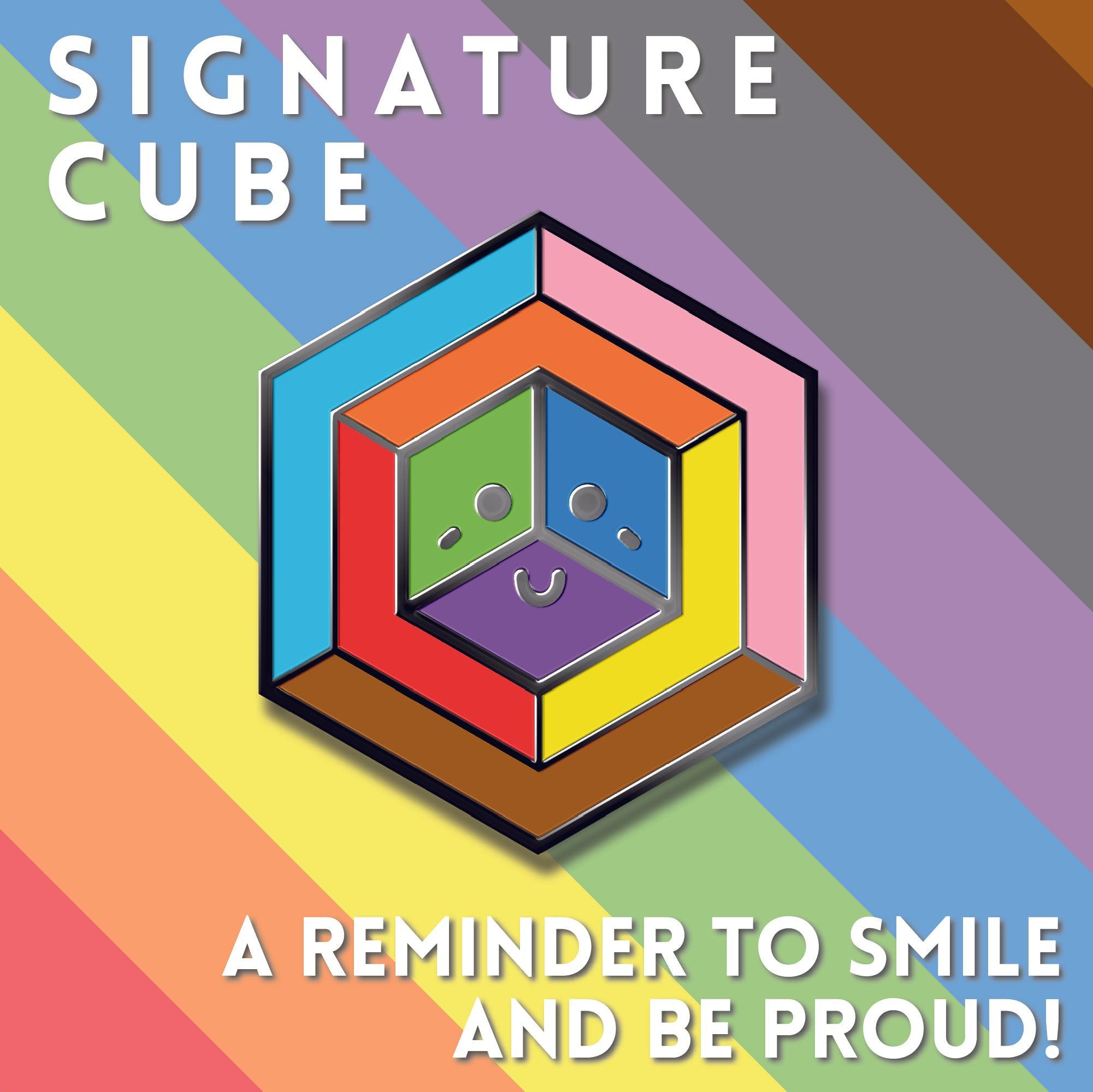 Inclusive Rainbow Flag - Proud Cubes Enamel Pins-Pride Pin-PCPC_INCL
