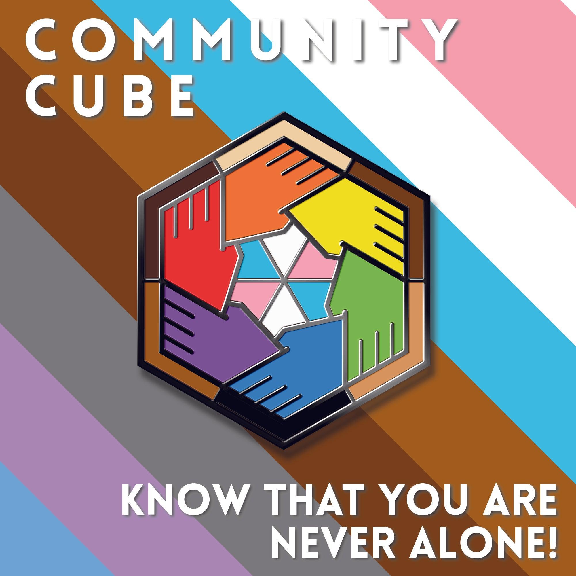 Inclusive Rainbow Flag - Proud Cubes Enamel Pins-Pride Pin-PCCC_INCL