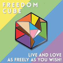 Load image into Gallery viewer, Inclusive Rainbow Flag - Proud Cubes Enamel Pins-Pride Pin-PCBC_INCL
