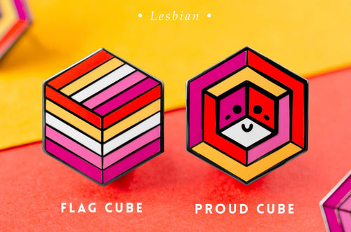 Lesbian Flag - 1st Edition Pins [Set]