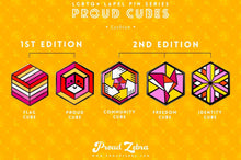 Load image into Gallery viewer, Lesbian Flag - Community Cube Pin-Pride Pin-LESB_ED1+2
