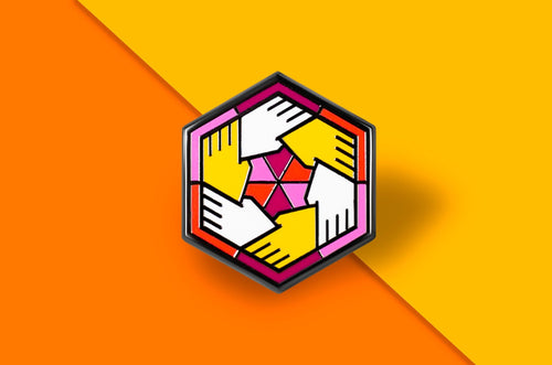 Lesbian Flag - Community Cube Pin