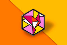 Load image into Gallery viewer, Lesbian Flag - Freedom Cube Pin-Pride Pin-PCBC_LESB
