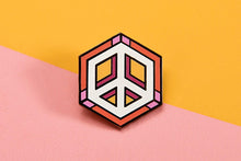Load image into Gallery viewer, Lesbian Flag - Peace Cube Pin-Pride Pin-PCZC_LESB_2
