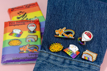 Load image into Gallery viewer, Meditating Love Curry Puff Pin-Pride Pin-SGC_MLCP

