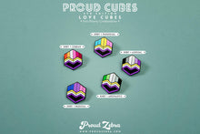 Load image into Gallery viewer, Non-Binary Aromantic Pride - Flag Cube Pin-Pride Pin-PCFC_ENBY_AROM
