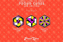 Load image into Gallery viewer, Non-Binary Flag - Community Cube Pin-Pride Pin-ENBY_ED2
