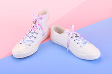 Load image into Gallery viewer, Omnisexual Pride Flag White Shoelaces-Pride Shoelaces-SLWH_OMNI_45IN

