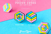 Load image into Gallery viewer, Pansexual Flag - Community Cube Pin-Pride Pin-PANS_ED1
