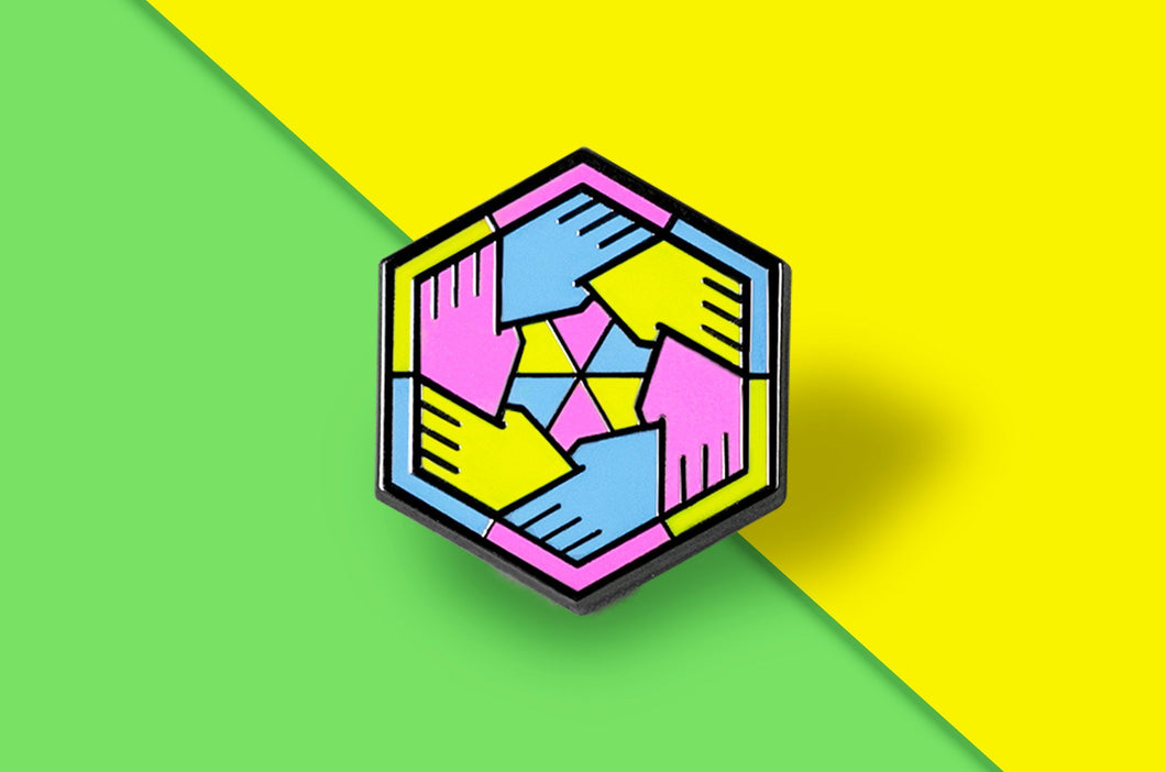 Pansexual Flag - Community Cube Pin-Pride Pin-PCCC_PANS