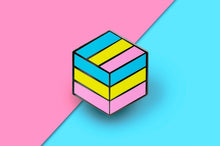 Load image into Gallery viewer, Pansexual Flag - Flag Cube Pin-Pride Pin-PCFC_PANS
