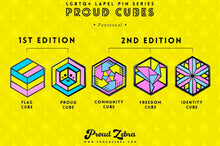 Load image into Gallery viewer, Pansexual Flag - Freedom Cube Pin-Pride Pin-PANS_ED1+2
