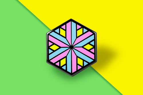 Pansexual Flag - Identity Cube Pin