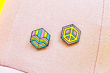 Load image into Gallery viewer, Pansexual Flag - Peace Cube Pin-Pride Pin-PANS_ED3
