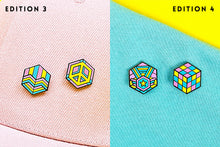 Load image into Gallery viewer, Pansexual Flag - Rubik&#39;s Cube Pin-Pride Pin-PANS_ED3+4
