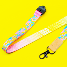 Load image into Gallery viewer, pansexual Pride Lanyards with reversible design by Proud Zebra in position 5
