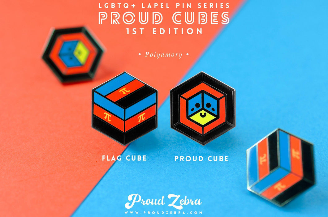 Polyamory Flag - Freedom Cube Pin-Pride Pin-POLA_ED1