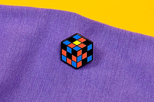 Polyamory Flag - Rubik's Cube Pin