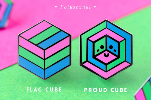 Polysexual Flag - 1st Edition Pins [Set]
