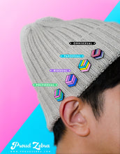 Load image into Gallery viewer, Polysexual Flag - Flag Cube Pin-Pride Pin-PCFC_PANS

