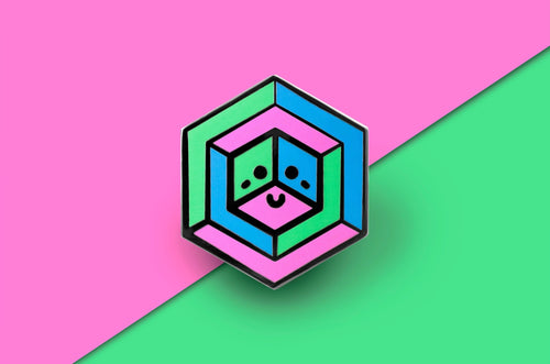 Polysexual Flag - Proud Cube Pin