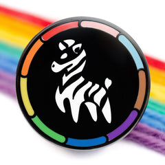 Proud Zebra Logo Lapel Pin